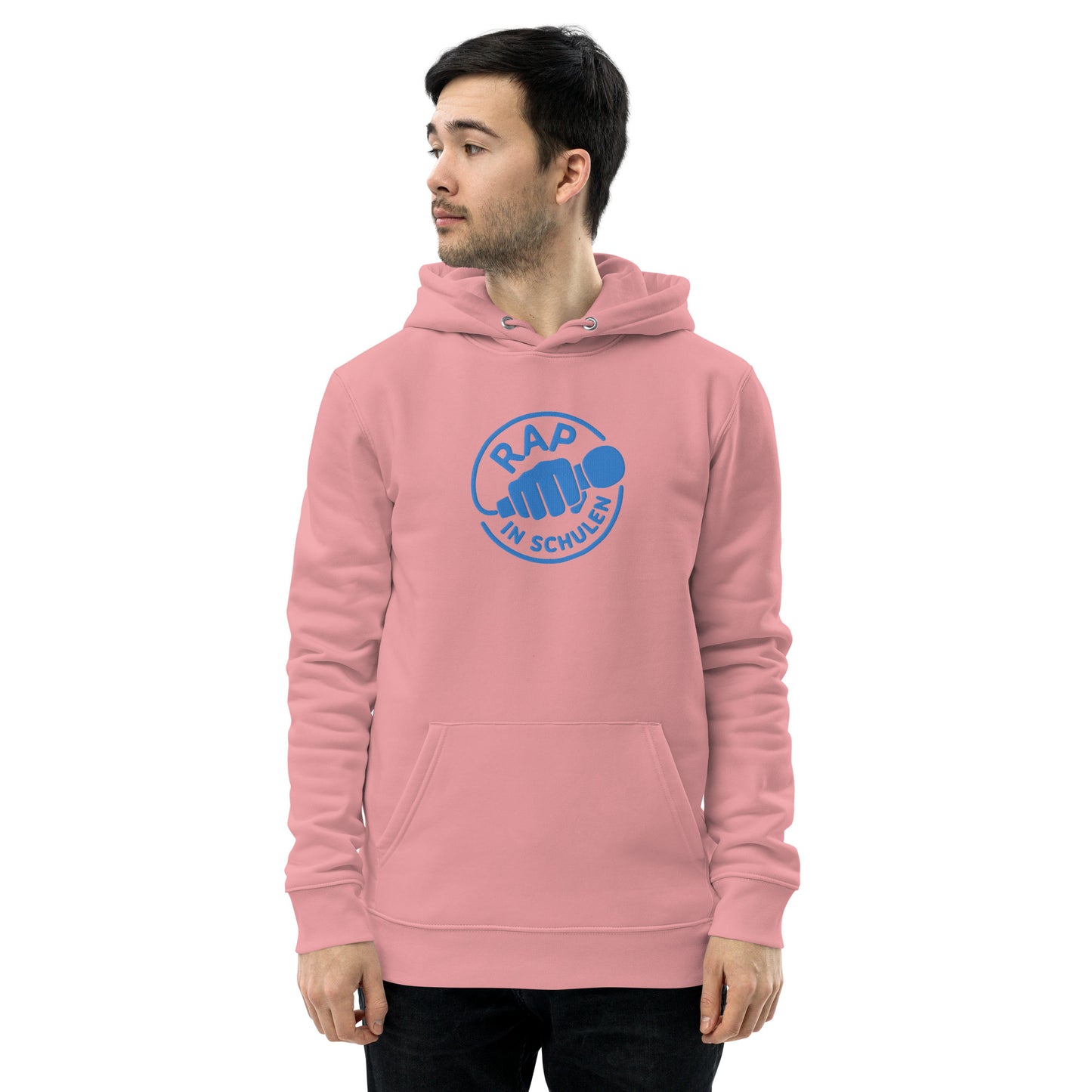 Rap In Schulen Hoodie mit blauer Stickerei - unisex