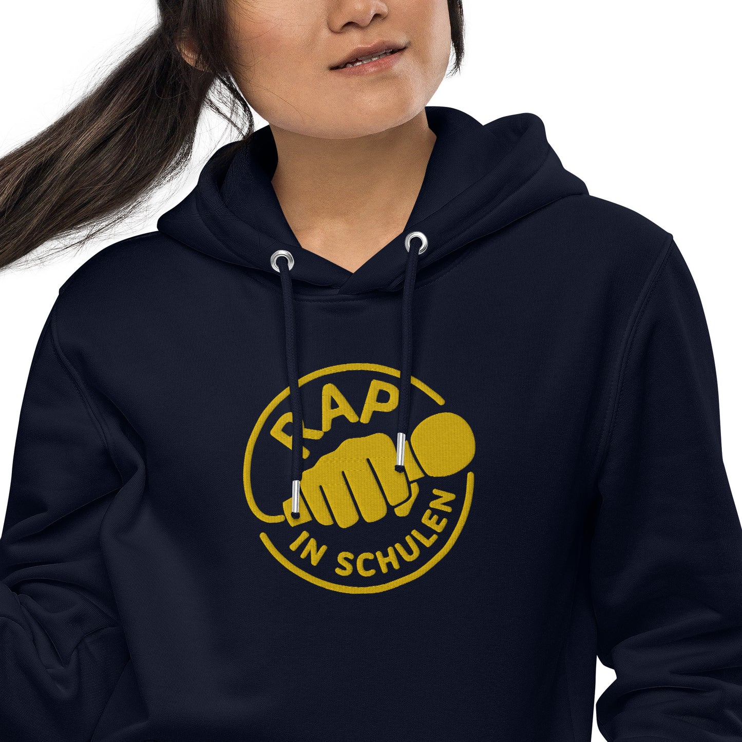 Rap In Schulen Hoodie mit goldener Stickerei - unisex
