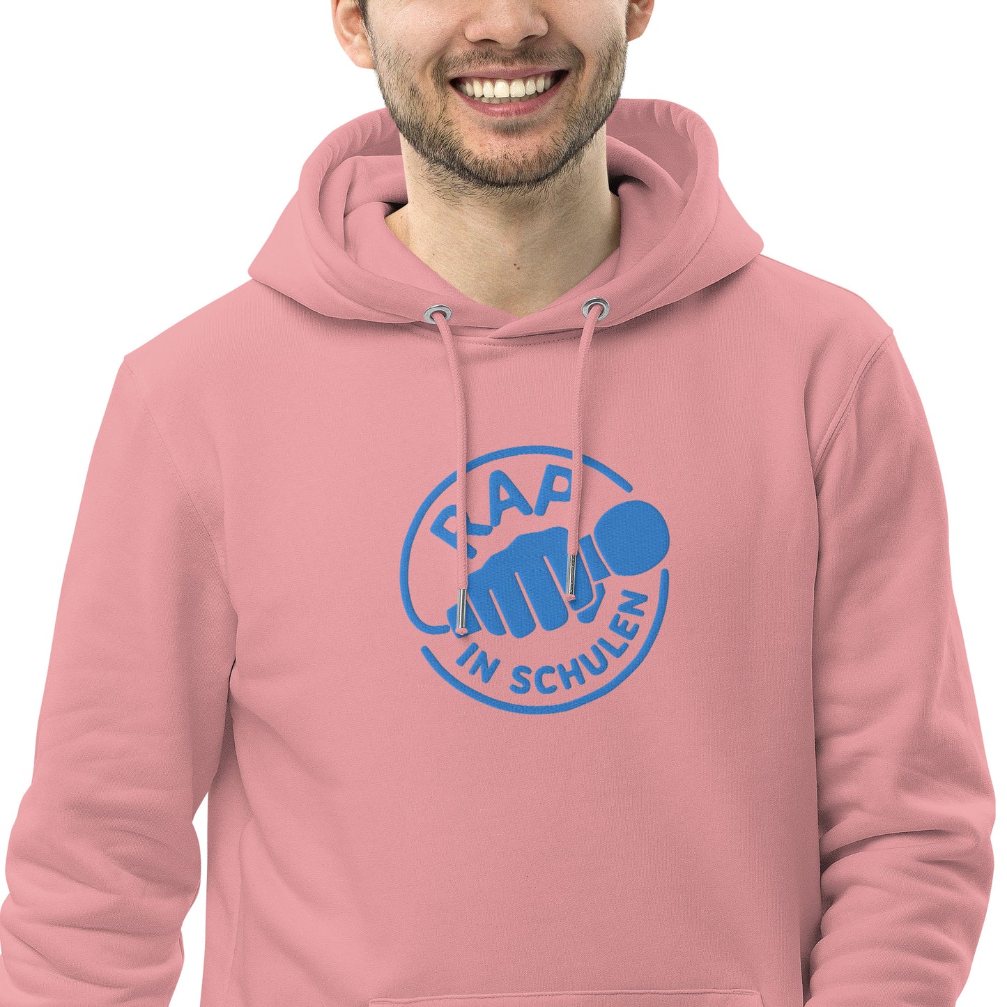 Rap In Schulen Hoodie mit blauer Stickerei - unisex