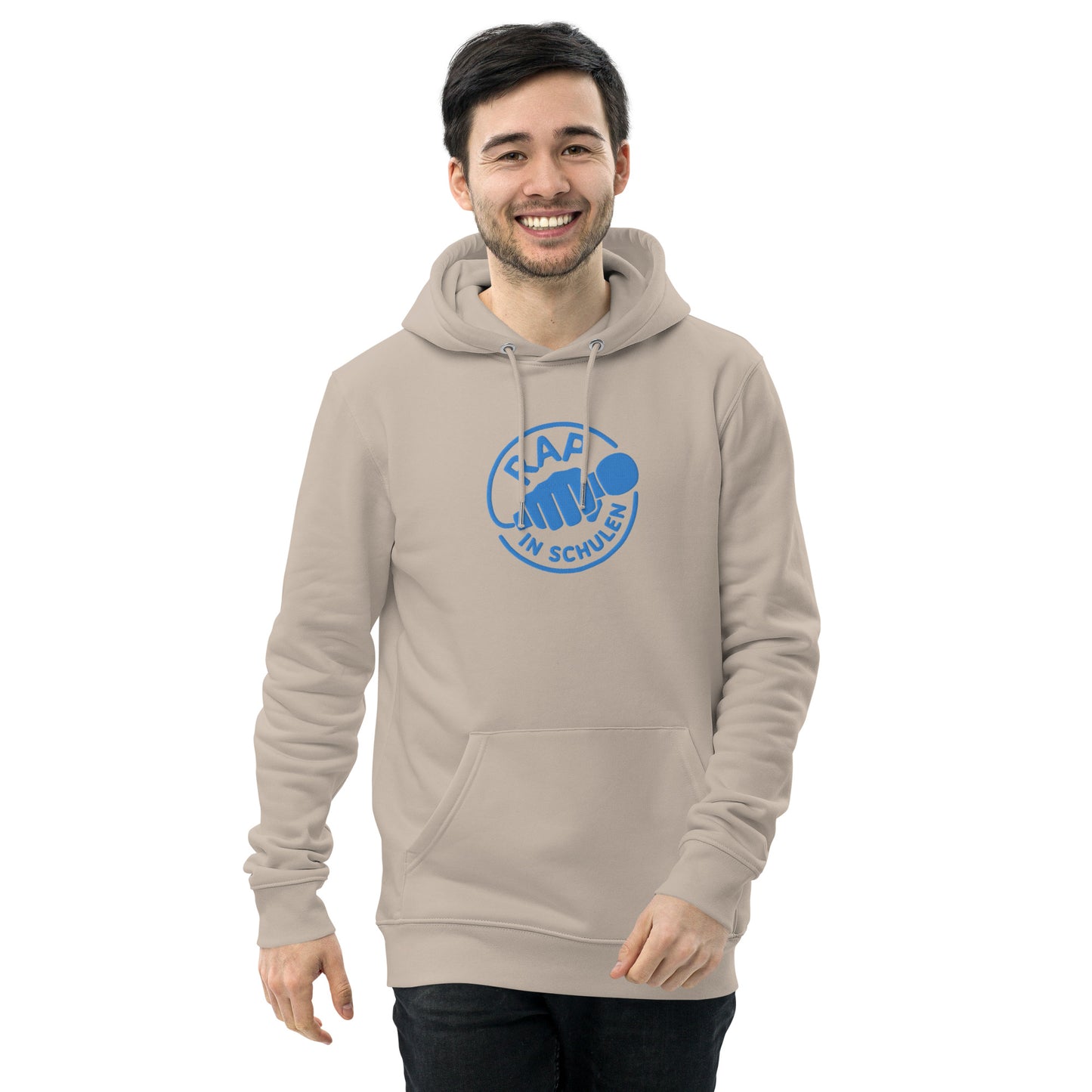 Rap In Schulen Hoodie mit blauer Stickerei - unisex