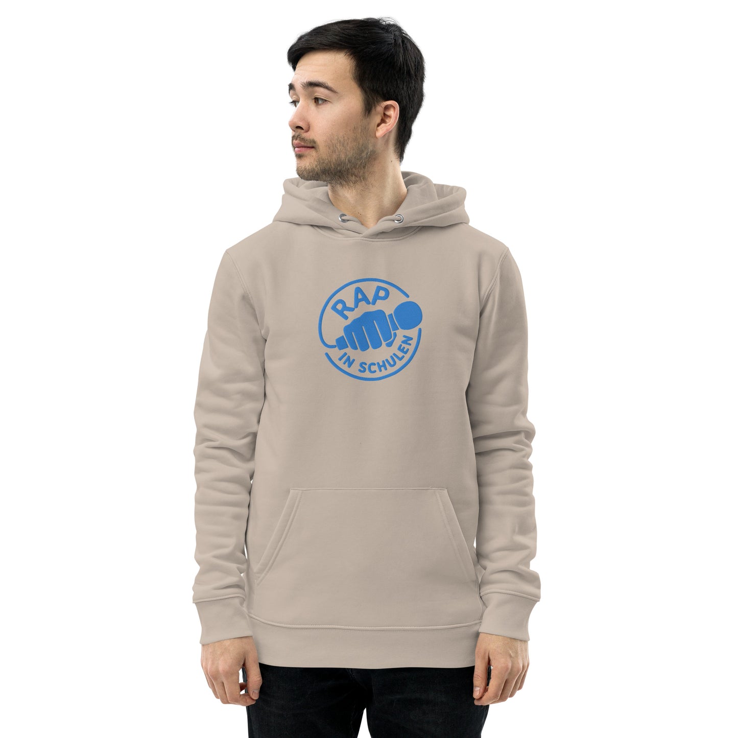 Rap In Schulen Hoodie mit blauer Stickerei - unisex