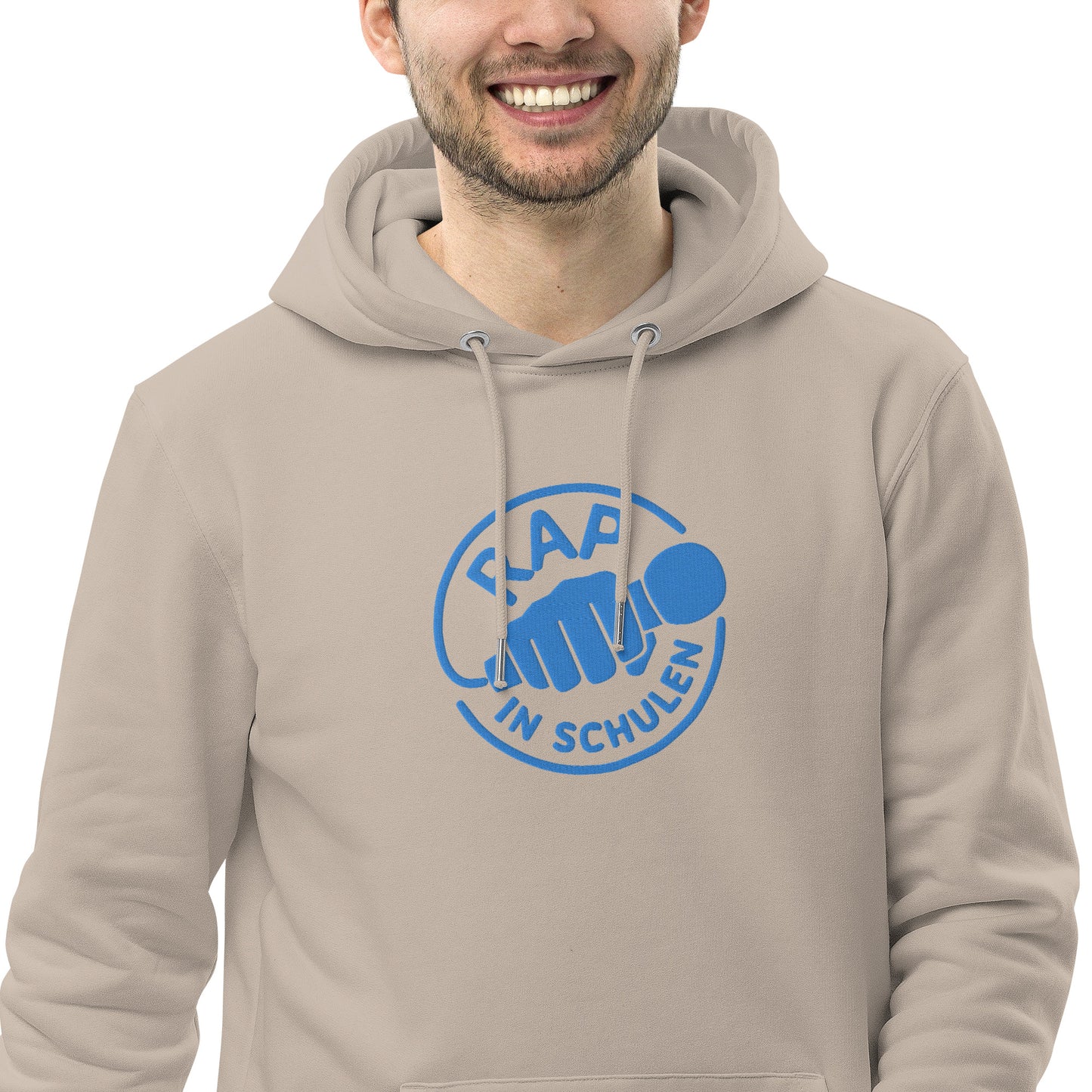 Rap In Schulen Hoodie mit blauer Stickerei - unisex