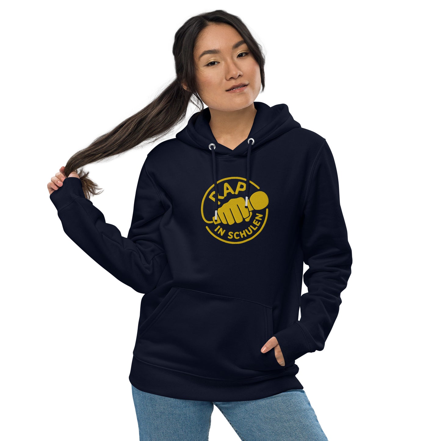 Rap In Schulen Hoodie mit goldener Stickerei - unisex