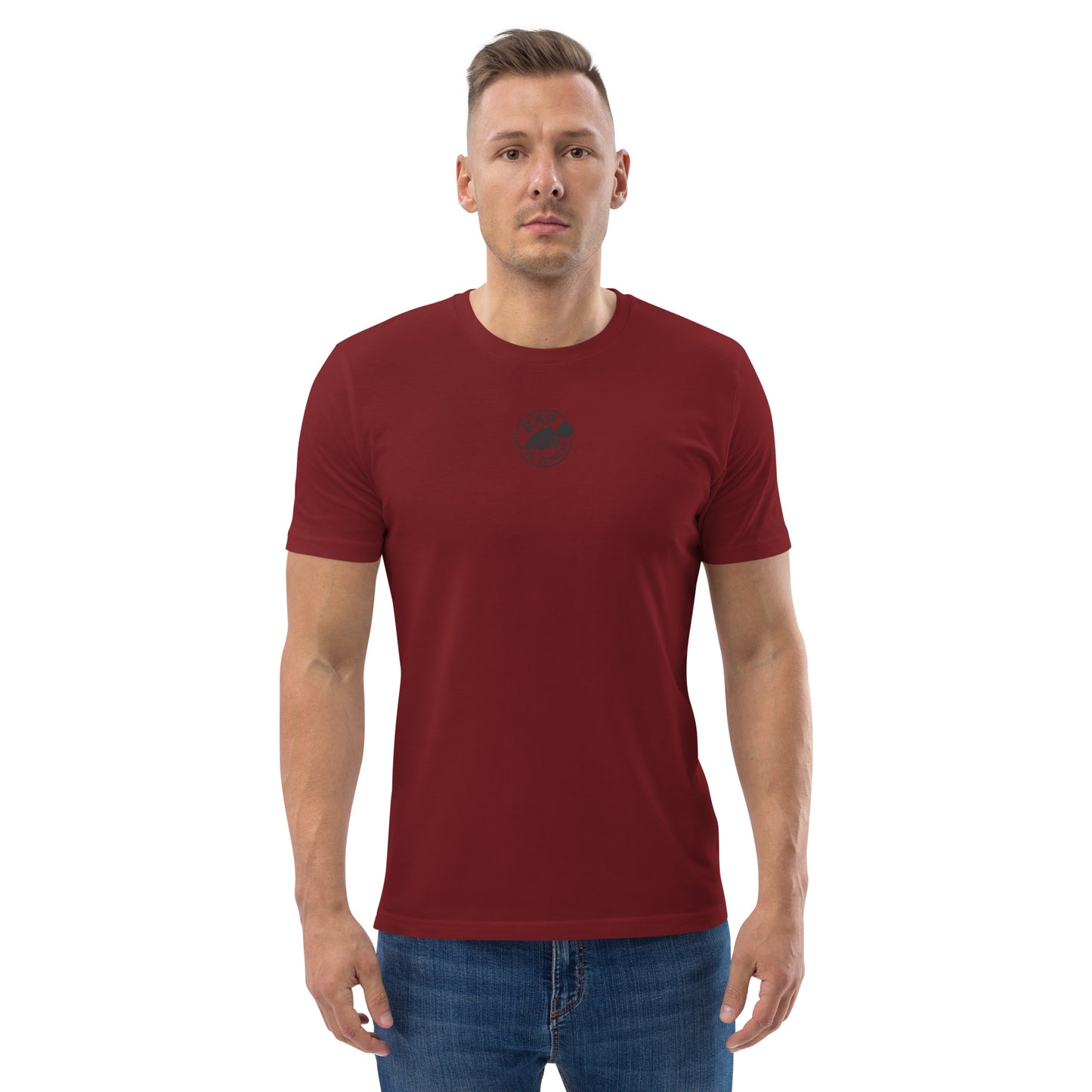 Rap In Schulen Unisex-Bio-Baumwoll-T-Shirt Logo schwarz klein