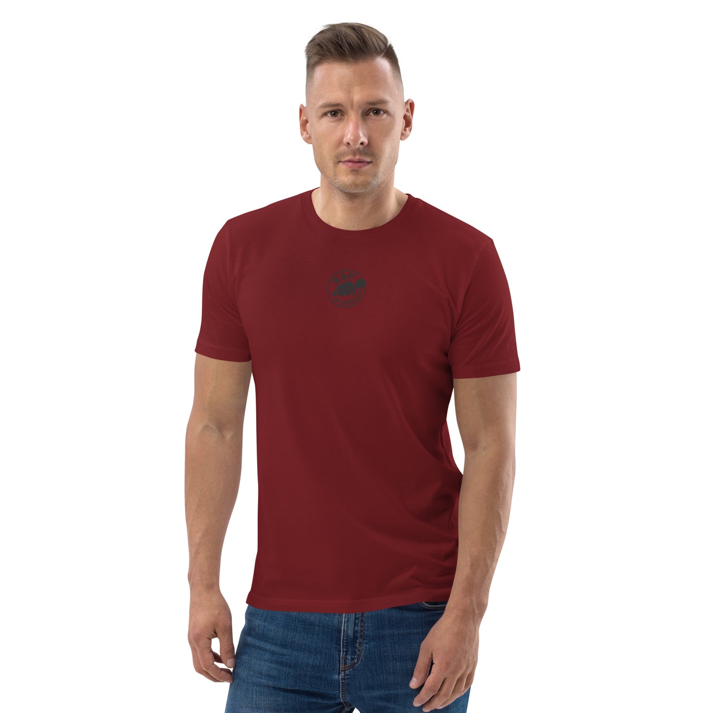 Rap In Schulen Unisex-Bio-Baumwoll-T-Shirt Logo schwarz klein