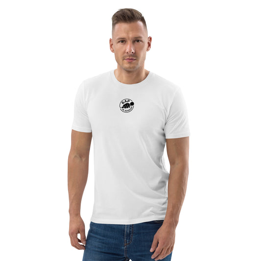 Rap In Schulen Unisex-Bio-Baumwoll-T-Shirt Logo schwarz klein